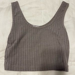 cute light purple cropped tank top